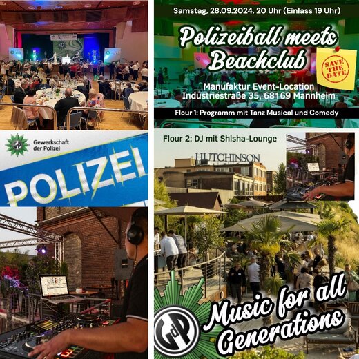 Polizeiball meets Beachclub | © © GdP-BW 2024 - alle Rechte vorbehalten / Mannheim (TM)