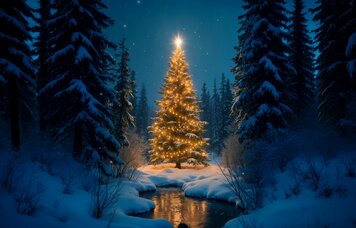 Weihnachtsfeier mit geschmücktem Baum | © Foto: Freepik , https://de.freepik.com/kostenloses-ki-bild/weihnachtsfeier-mit-geschmuecktem-baum_330169133.htm#fromView=search&page=6&position=27&uuid=e27145ad-79b8-441f-b427-feefc705660c