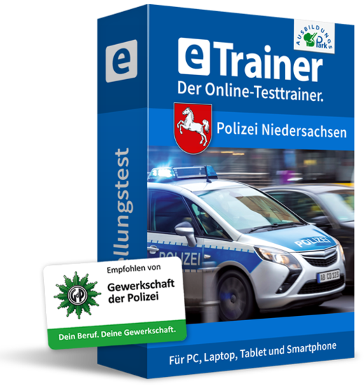 eTrainer Einstellungstest Polizei Niedersachsen | © Ausbildungspark Verlag