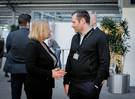 Bundesinnenministerin Nancy Faeser mit GdP-Bundesvorsitzender Jochen Kopelke in Potsdam | © GdP